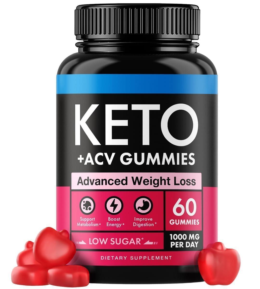 Keto Apple Cider Vinegar Gummies 1000mg Well Digested ACV Keto